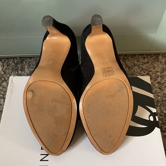 Black Suede Booties - Picture 4 of 9